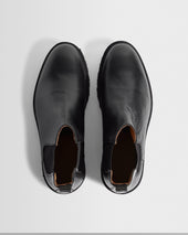S T Valentin Grained Italian Leather Chelsea Boots
