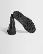 S T Valentin Grained Italian Leather Chelsea Boots