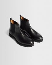 S T Valentin Grained Italian Leather Chelsea Boots