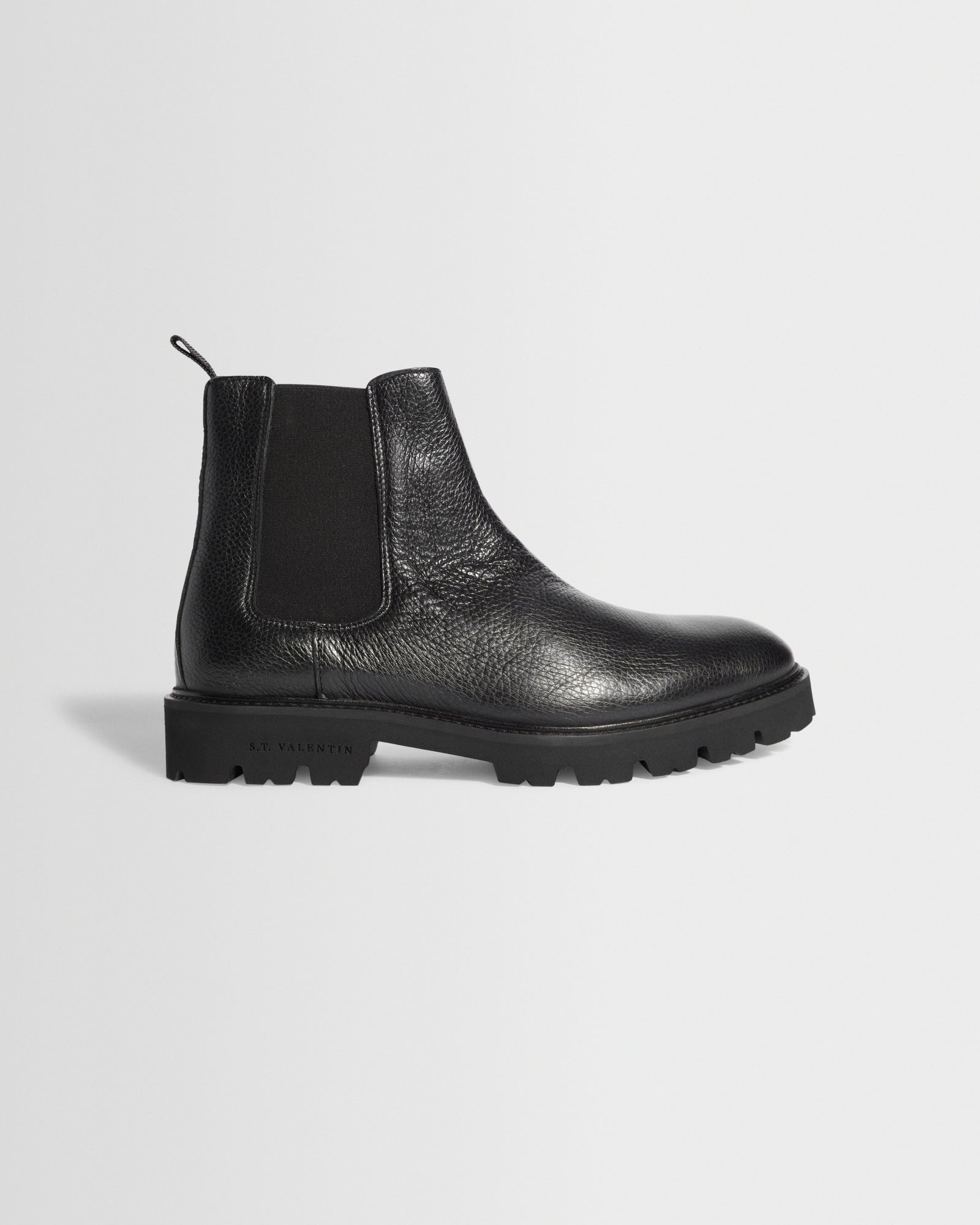 S T Valentin Grained Italian Leather Chelsea Boots