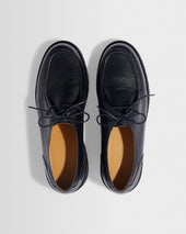 S T Valentin Grained Italian Leather Deck Shoes