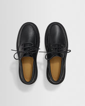 S T Valentin Italian Leather Chunky Sole Boat Shoes