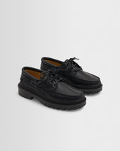 S T Valentin Italian Leather Chunky Sole Boat Shoes