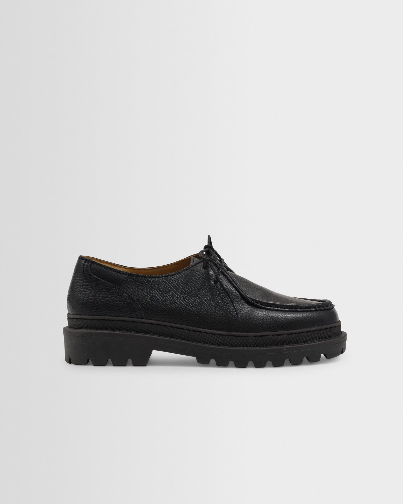 S T Valentin Italian Leather Chunky Sole Deck Shoes