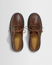 S T Valentin Italian Leather Chunky Sole Boat Shoes