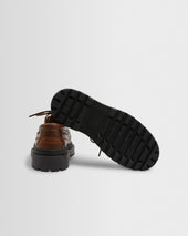 S T Valentin Italian Leather Chunky Sole Boat Shoes