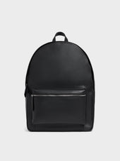 Sac à dos en cuir noir