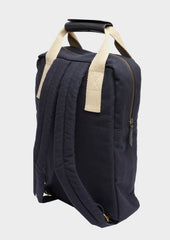 Sac Dos En Coton Bleu Marine