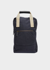 Sac à dos en coton bleu marine