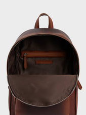 Sac Dos En Cuir Patin Cognac