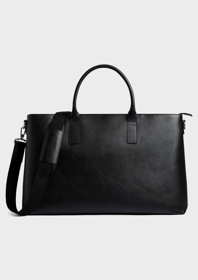 Sac 48h en cuir noir