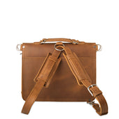 Thin Front Pocket Leather Briefcase