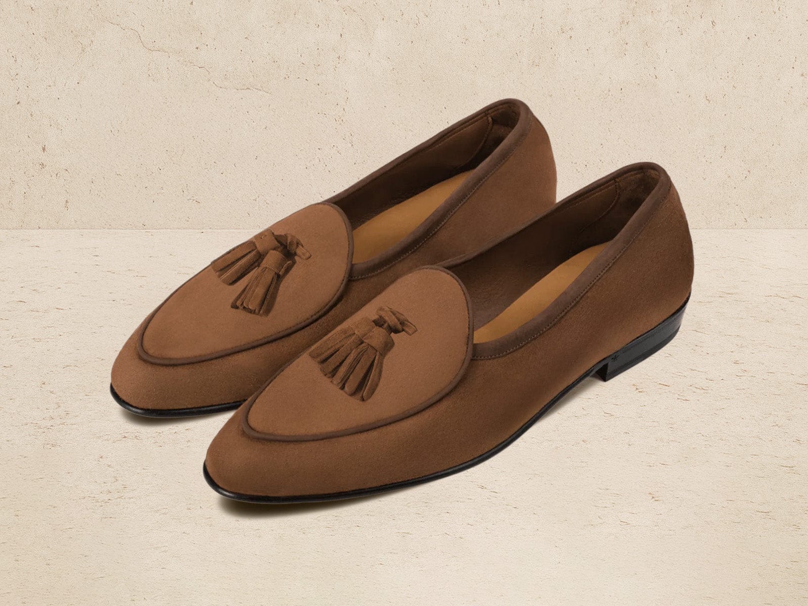 Sagan Classic Tassel Loafers In Moyen Asteria Suede