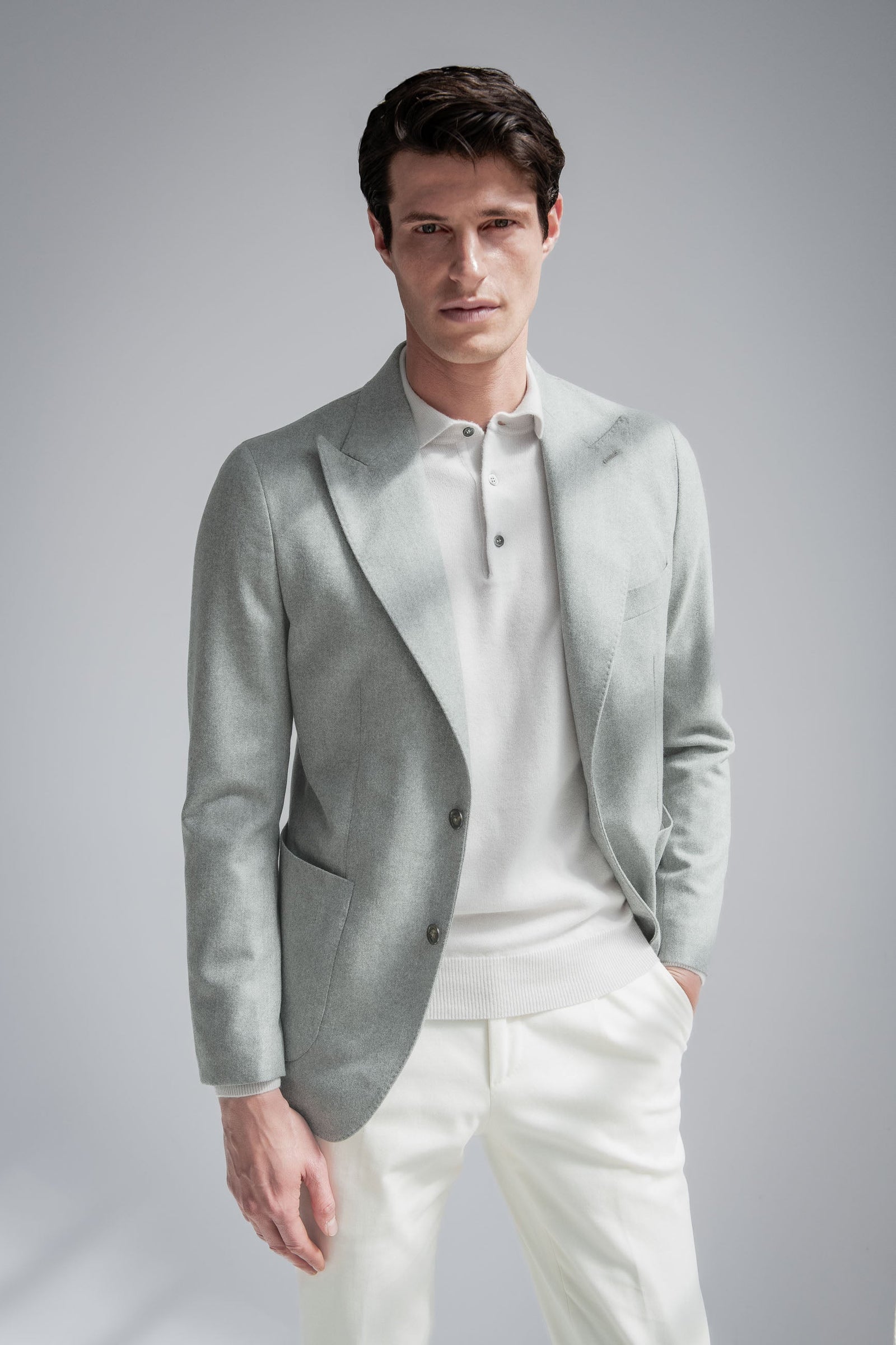 Herringbone Jacket Soragna Capsule Collection Made In Italy