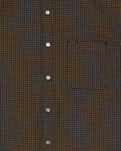 Shirt Navy Tan Green Plaid
