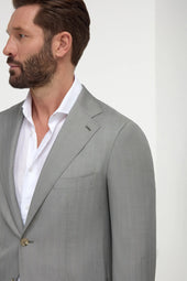 Solaro Wool And Silk Suit Made In Italy
