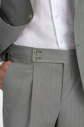Solaro Wool And Silk Suit Made In Italy