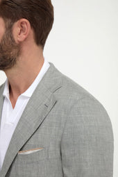 Wool And Linen Jacket Made In Italy