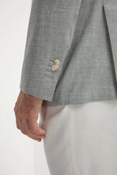 Wool And Linen Jacket Made In Italy