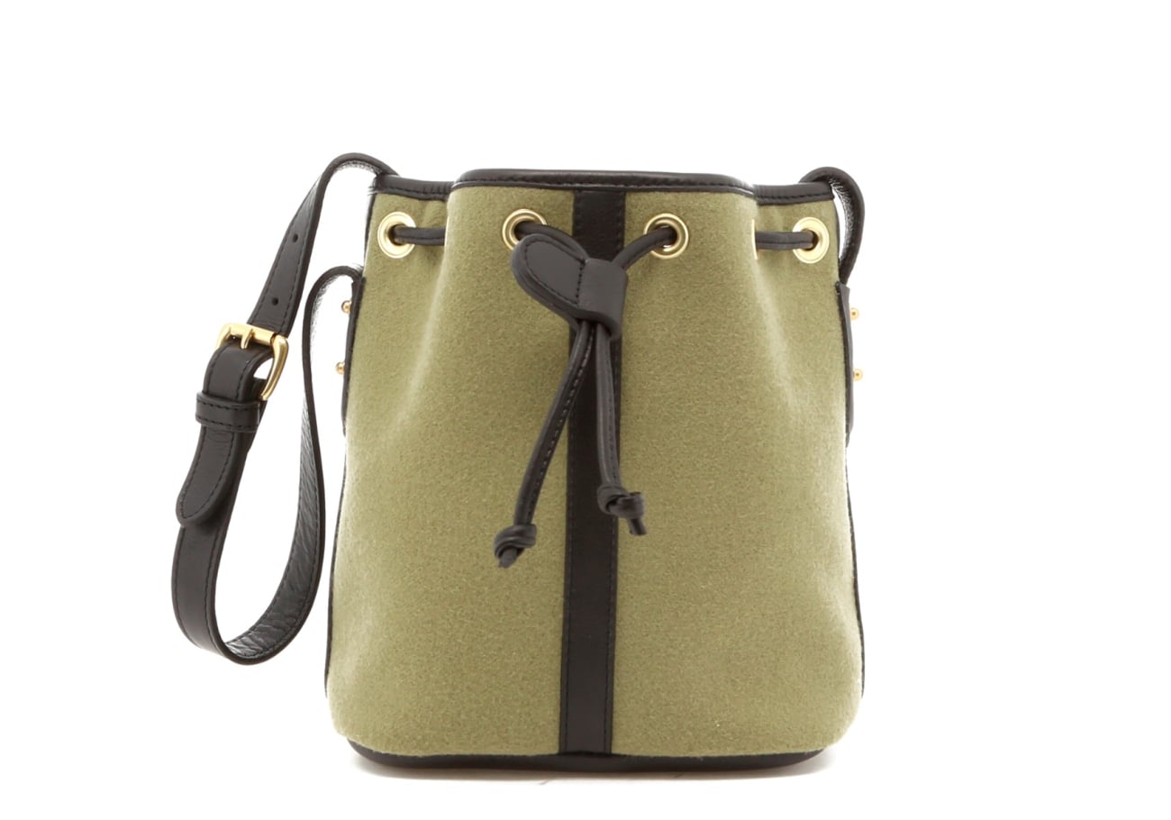 Bucket Bag - Sage Felt / Black Trim