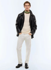 Thin Ribbed Wool Sweater