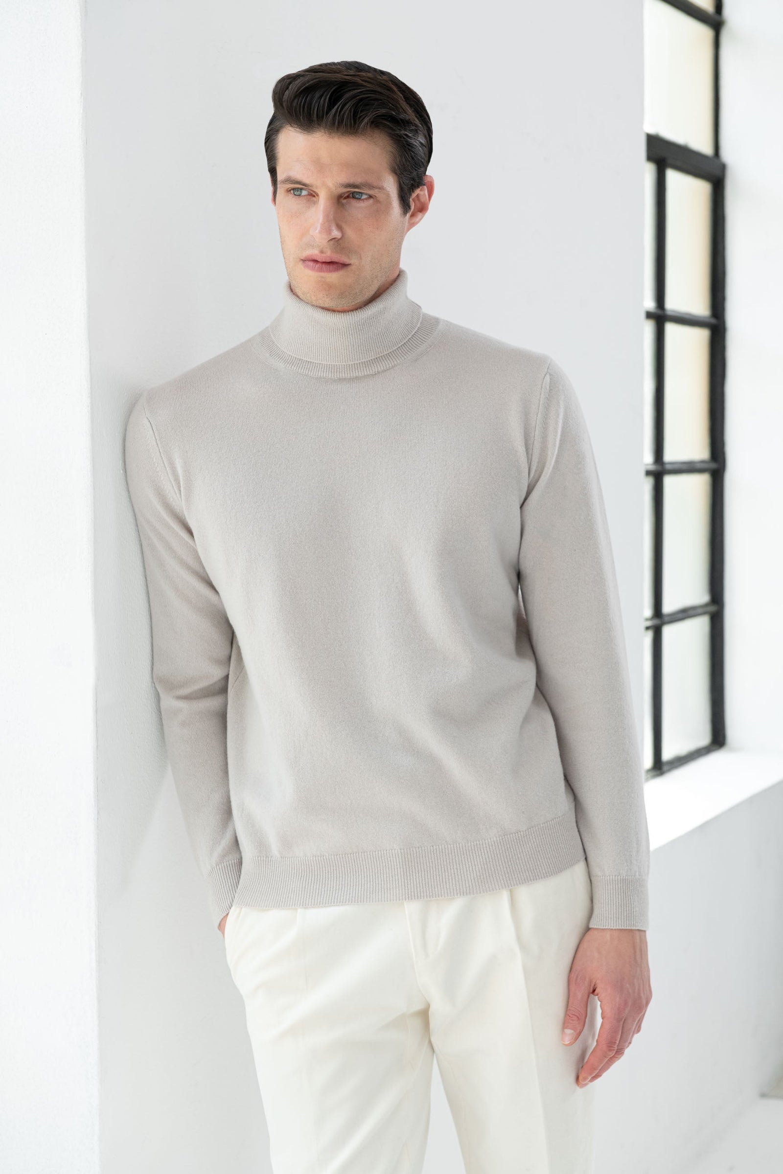 Cashmere Turtleneck Made In Italy