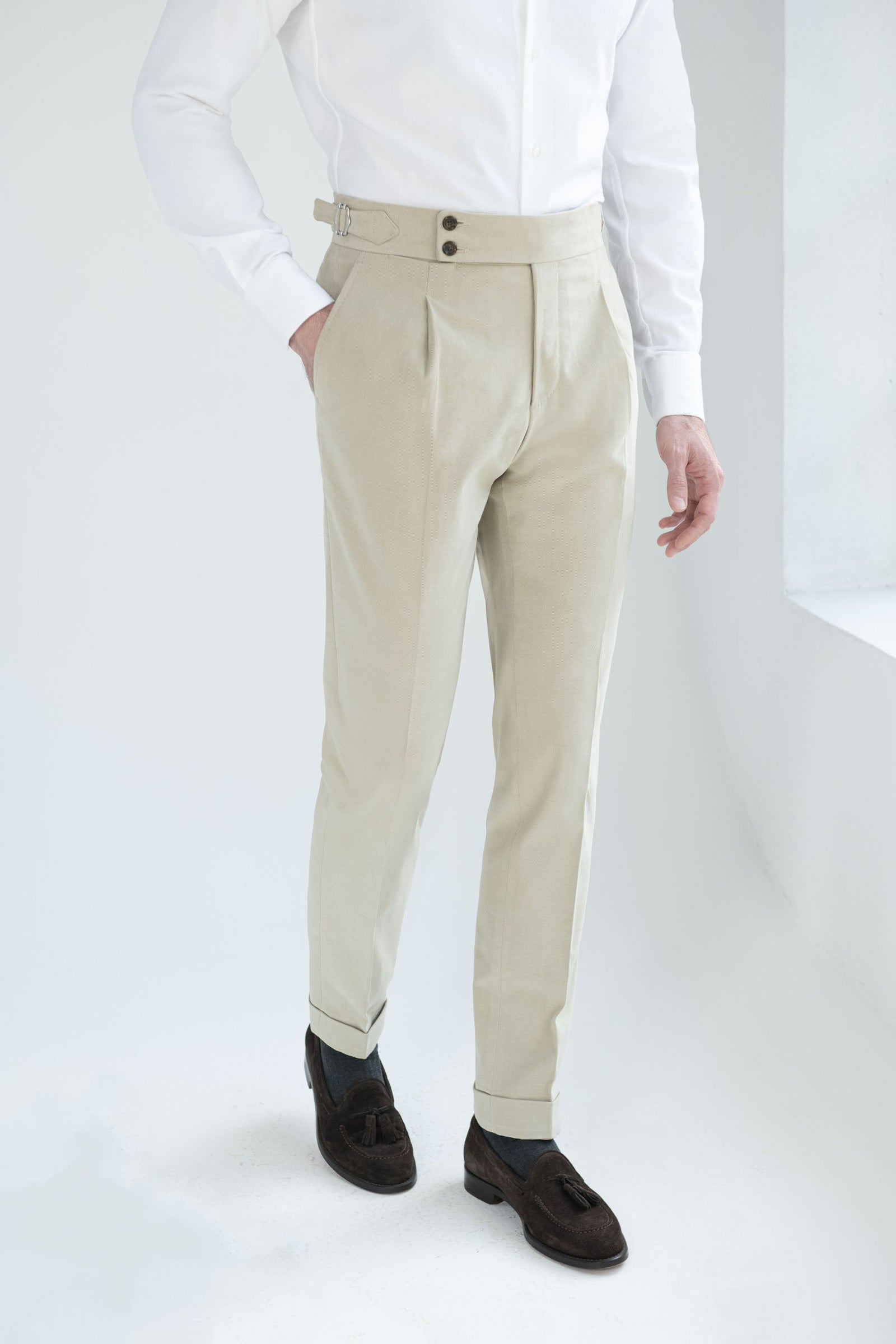 Cotton Soragna Trousers Made In Italy