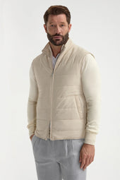 Herringbone Reversible Vest Made In Italy