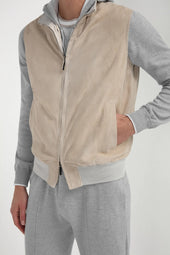 Suede Reversible Vest Made In Italy