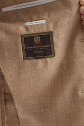 Sandstone Herringbone Jacket Made In Italy