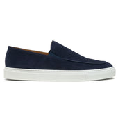 Santorini Apron Loafer in Navy Suede