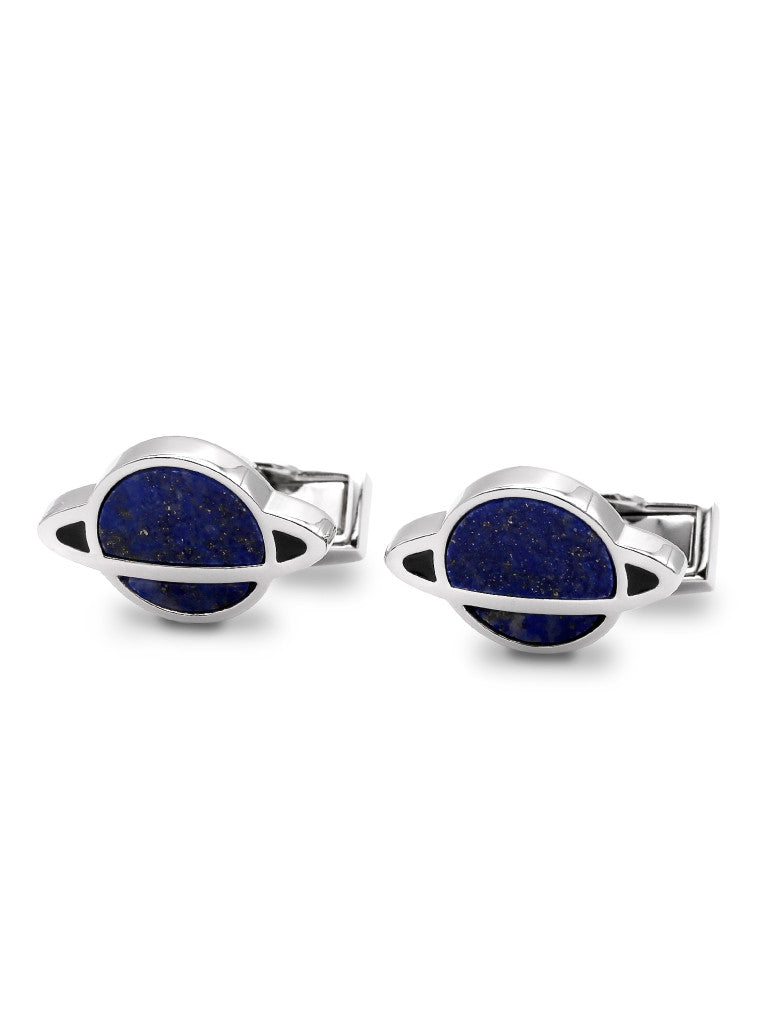 Saturn Lapis Lazuli Cufflinks