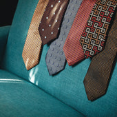 Tomorrow Never Dies Diamond Silk Tie As Seen On James Bond