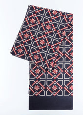 Printed wool scarf