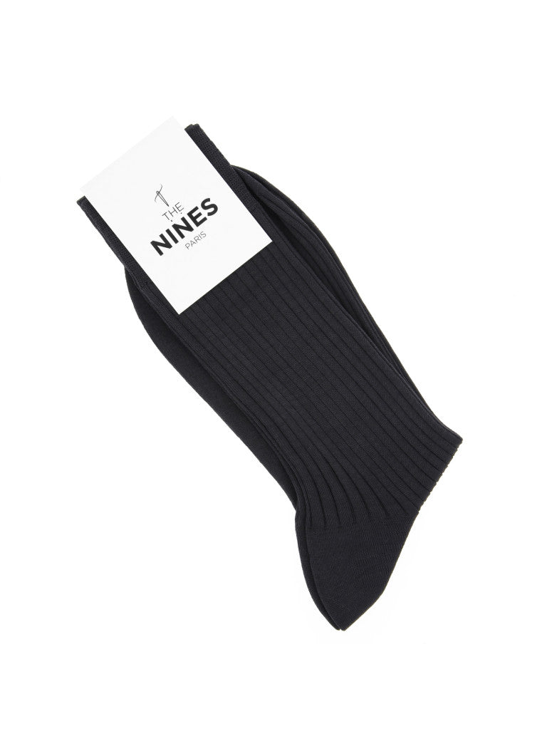 Anthracite Cotton Lisle Socks