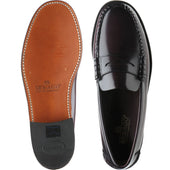 Sebago Classic Dan mens loafers in burgundy