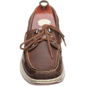 Sebago Clovehitch mens rubber-soled deck shoes in walnut