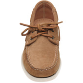 Sebago Dockside Portland mens rubber-soled deck shoes in brown cognac