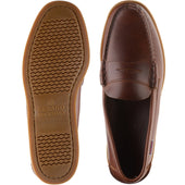 Sebago Dolphin Waxed mens rubber-soled deck shoes in brown gum