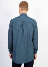SEBASTIAN | Long Pull On Shirt | Wave Indigo