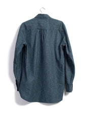 SEBASTIAN | Long Pull On Shirt | Wave Indigo