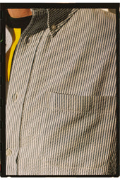 White Stripe Seersucker Sport Shirt Classic Fit