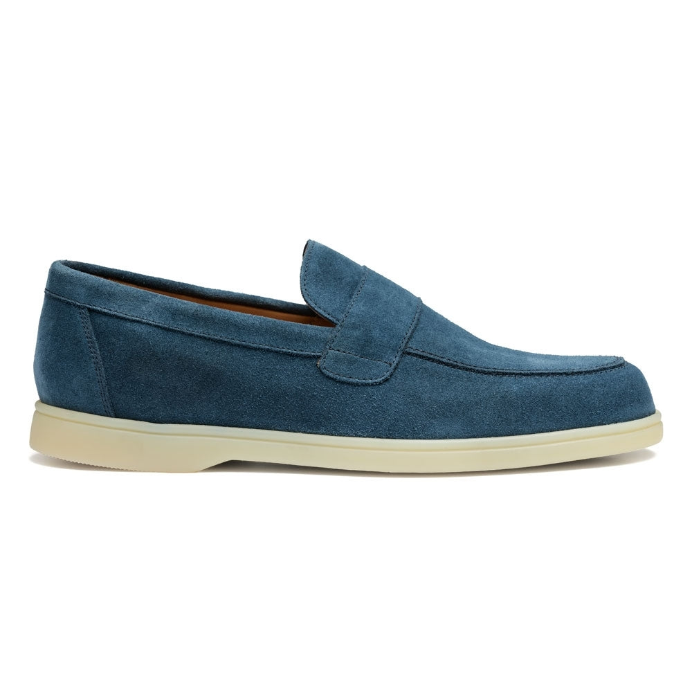Sennen Saddle Loafer In Baltic Suede