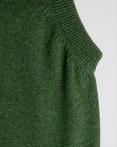 Green V Neck Cashmere Slipover