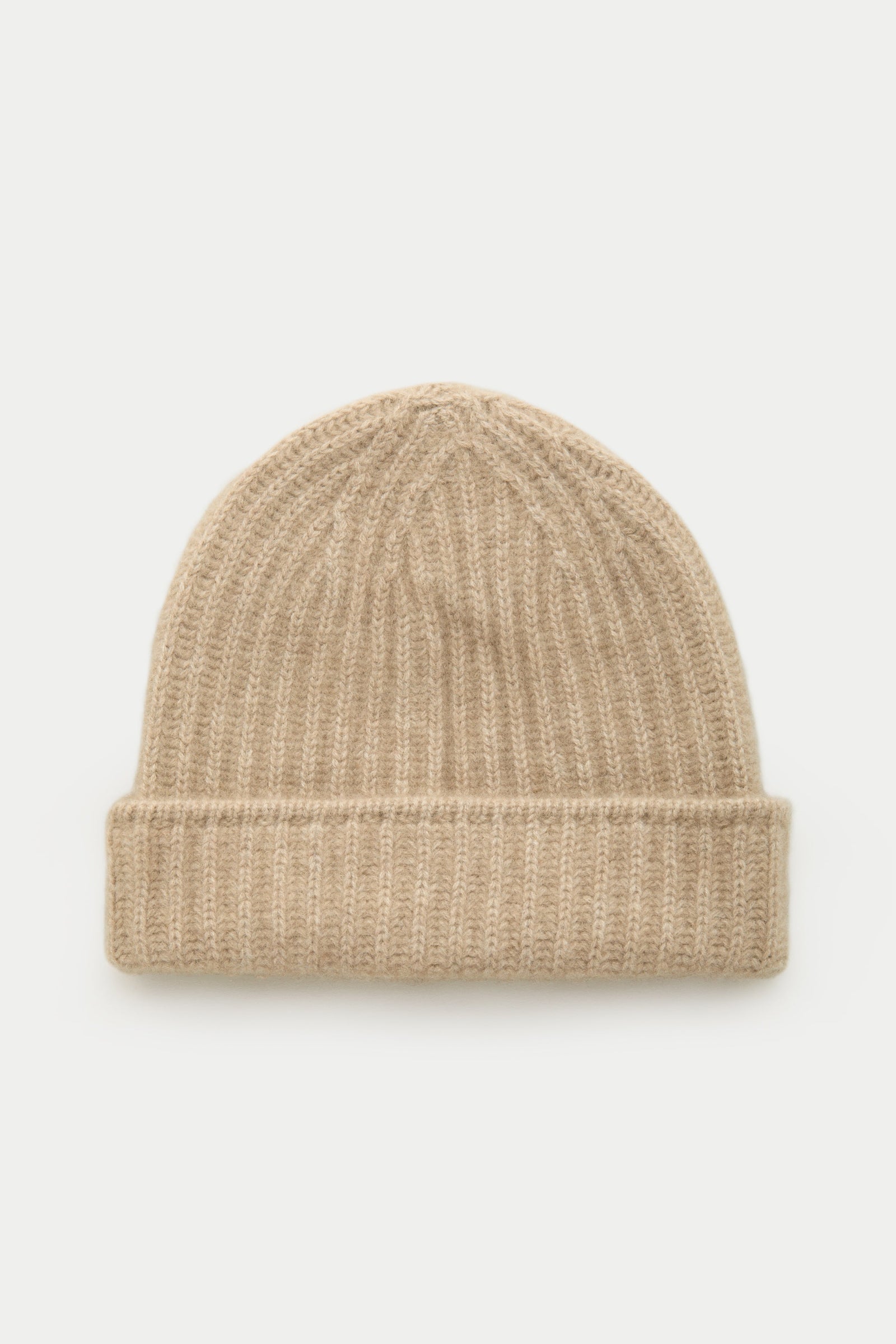 Wide Cuff Cashmere Beanie