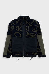 Signal Fleece - Navy Circle Jacquard