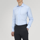 Light End On End Shirt With Regent Collar Amp 3 Button Cuffs