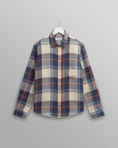 Shelly - Blue And Multicolour Check Flannel Shirt
