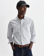 Shelly And Blue Fine Stripe Poplin Shirt