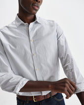 Shelly And Blue Fine Stripe Poplin Shirt